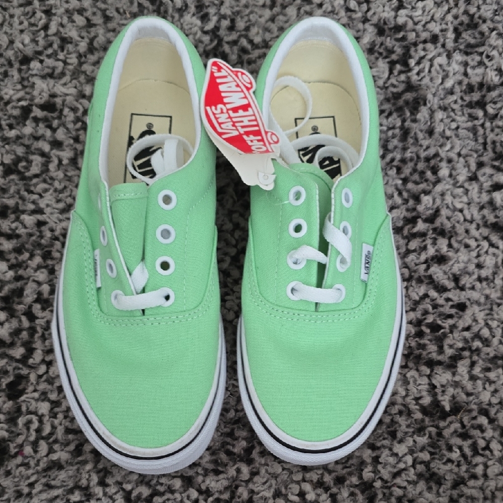 Vans Mint Green Canvas Sneakers